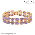 74467 -Fashion Luxury Big CZ Rhinestone Imitation Jewelry Bracelet for Wedding Plated with 18k Gold
